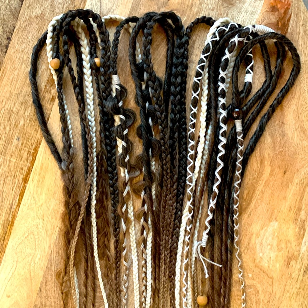 SOLD DREADLOCKS Partial Set/Accent Set BoHo Hippie Double Ended Braid-In Locs